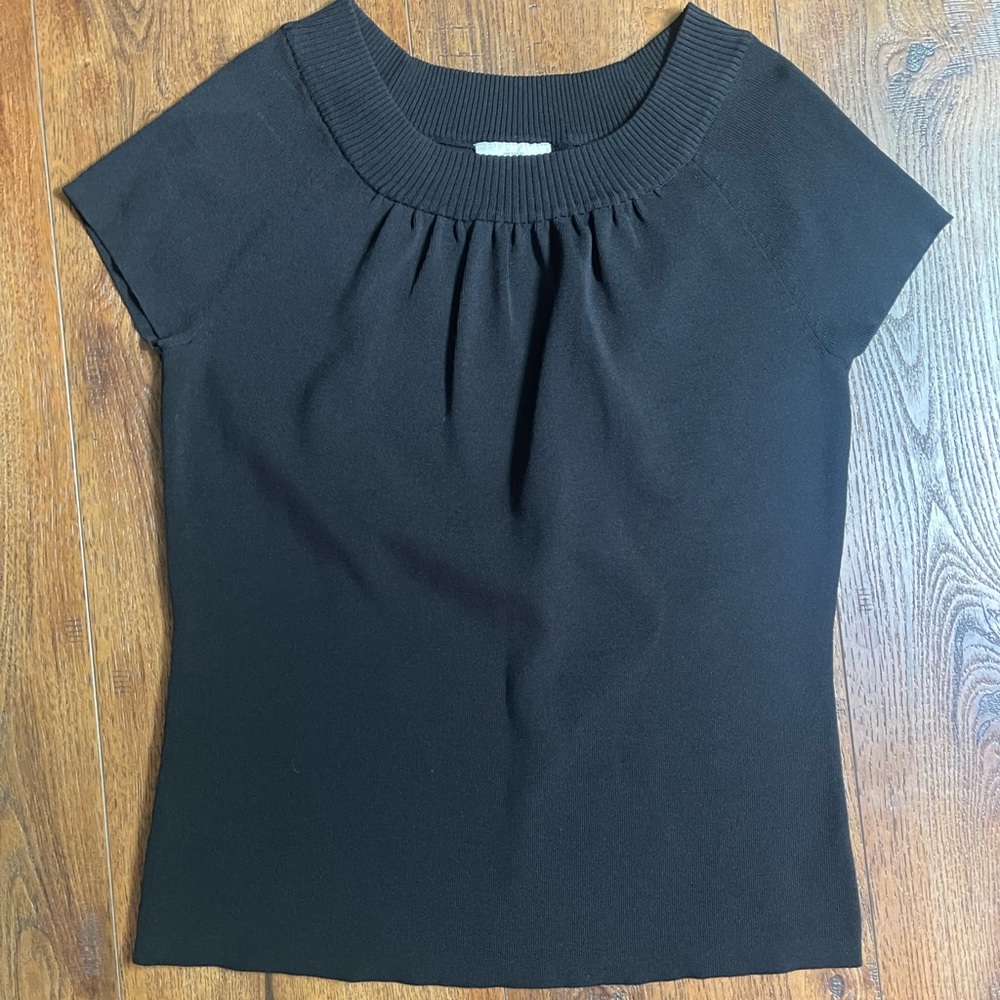 Ann Taylor Loft~ black Knit top